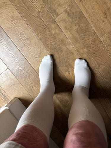 Customer photo review of Performance Eucalyptus Compression Socks