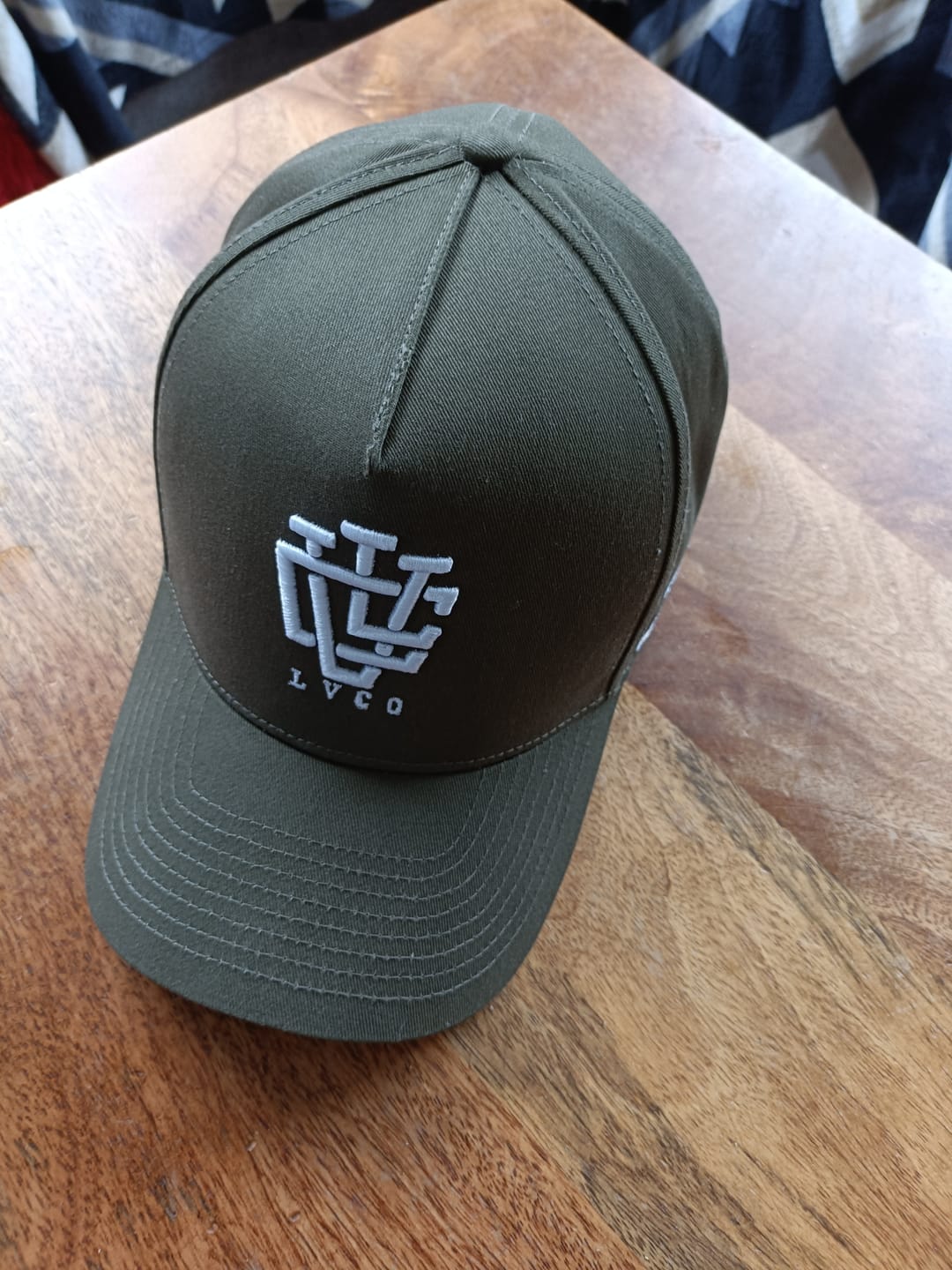 Customer photo review of LVCO "Khaki White" A-Frame Snapback