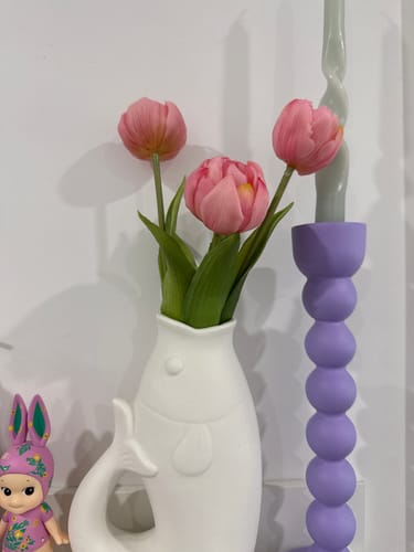 Customer photo review of Pastel pink real touch tulip (3 stems)