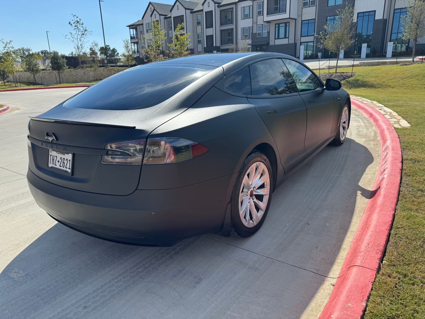 Customer photo review of Satin Black Vinyl Wrap