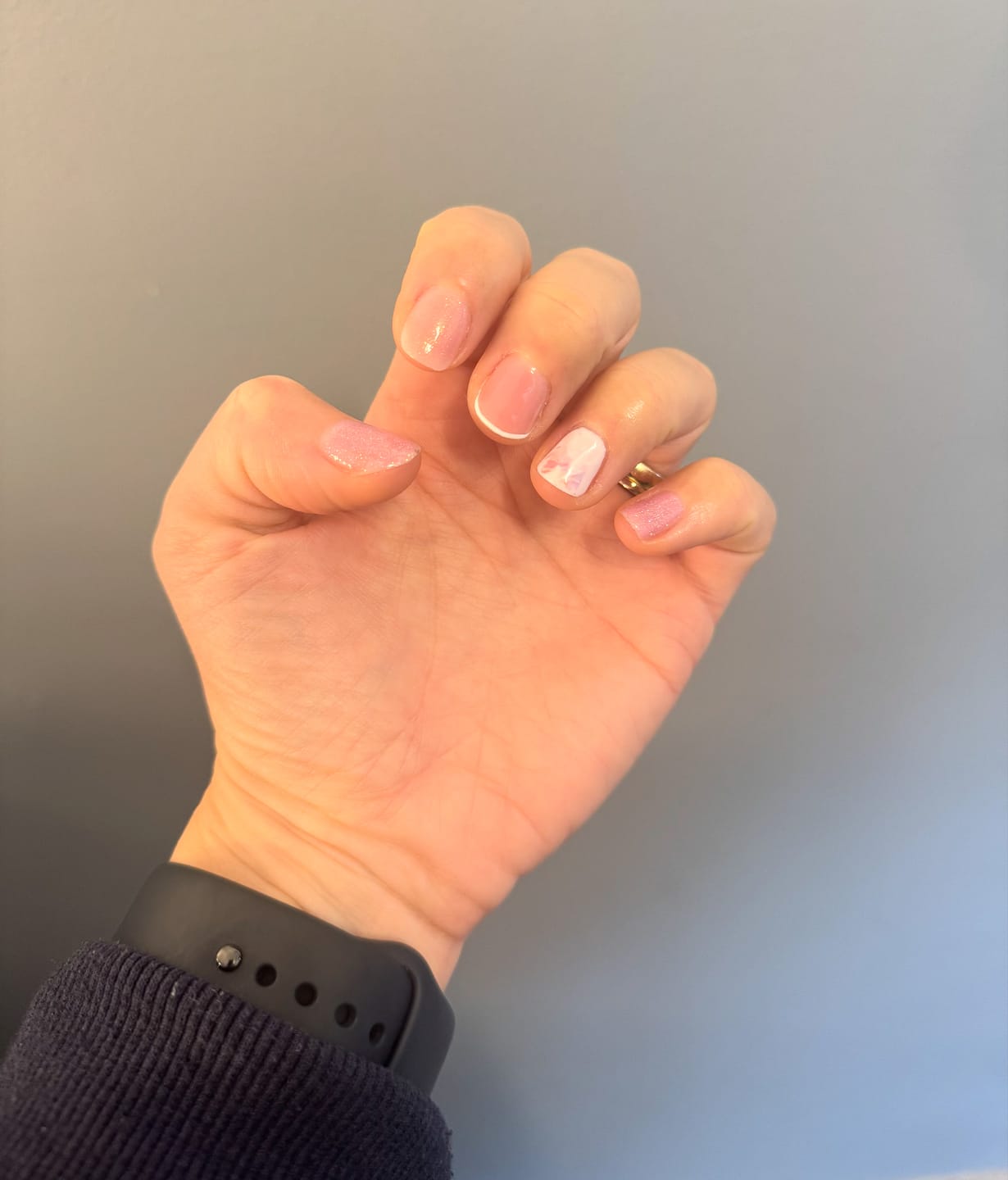 Customer photo review of Semilac Nail Brush 2in1 Gel Brush + Nail Art Brush