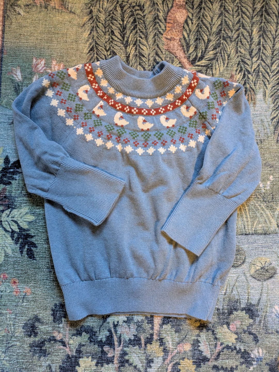 Customer photo review of Little Ducks Fairisle Knitted Jumper