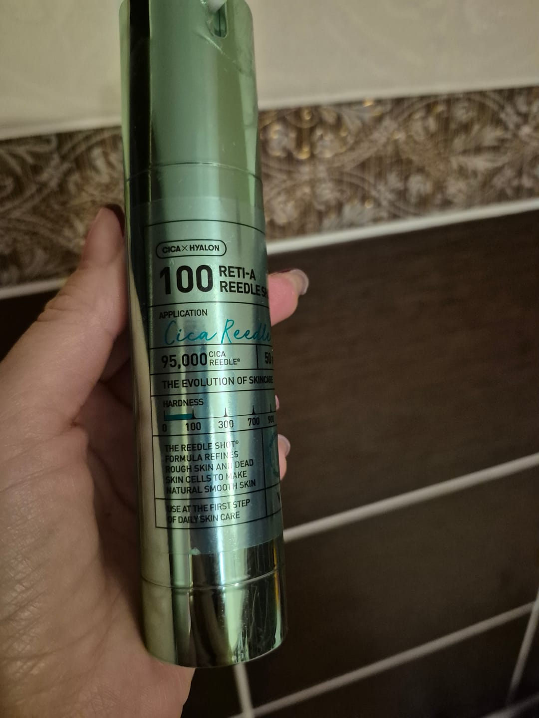Customer photo review of Serums-būsteris ar mikroadatām un retinolu VT Cosmetics Reti-A Reedle Shot 100