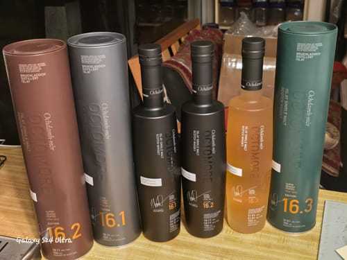 Customer photo review of Octomore 16 Series 3-Pack (16.1, 16.2, 16.3) Islay Single Malt Scotch Whisky