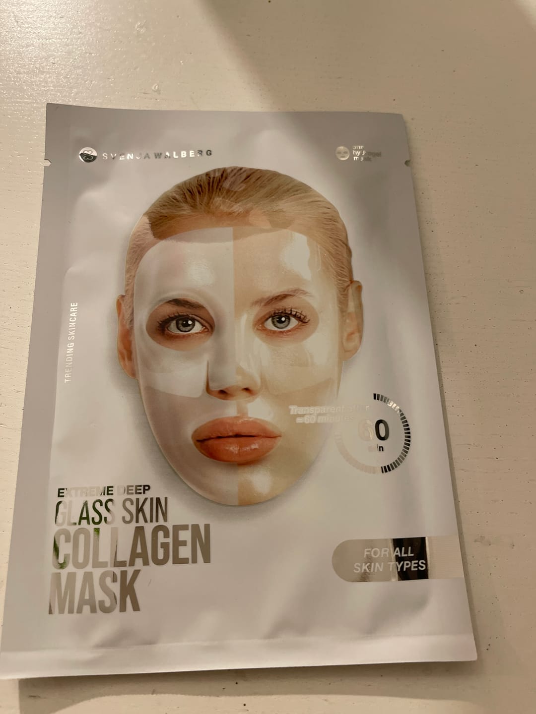 Customer photo review of Glassskinmask® - 3er Pack - Hydrogel Gesichtsmaske für strahlende Haut