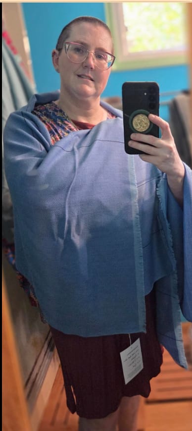 Customer photo review of NEW! Plus Size CELESTIAL Cape Ariel