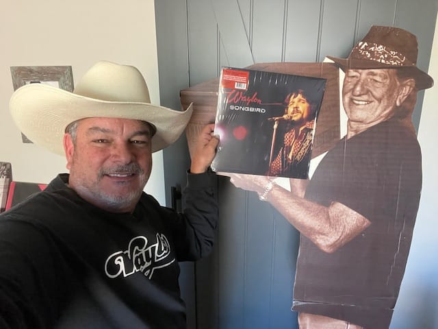 Customer photo review of Waylon Jennings "Songbird" Black Vinyl LP Pre-Order