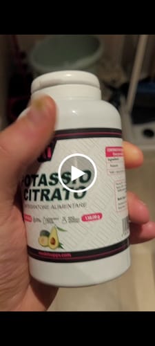 Customer video review of Potassio Citrato puro al 100% - 160 cps