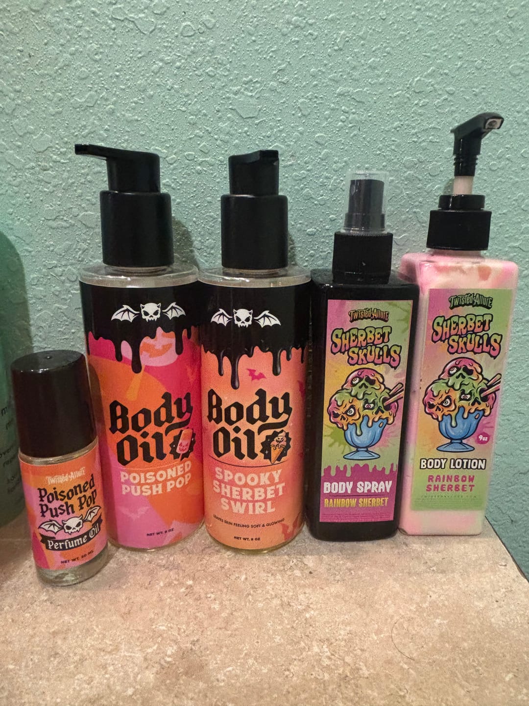 Customer photo review of Poisoned Push Pop Body Oil