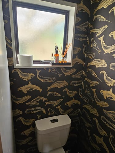 Customer photo review of Whale Done Wallpaper - Discontinuing