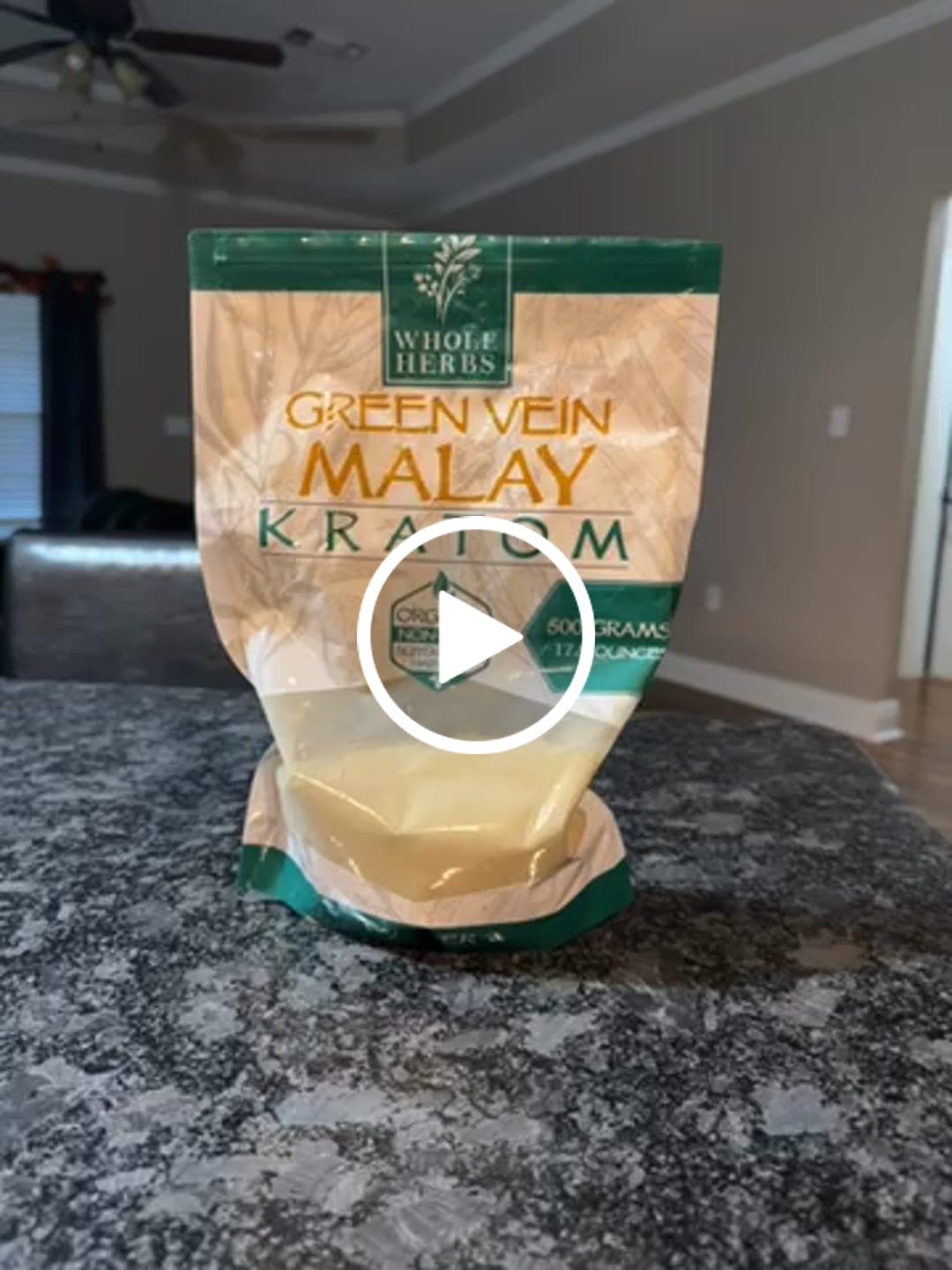 Customer video review of Whole Herbs Green Vein Indo Kratom Powder