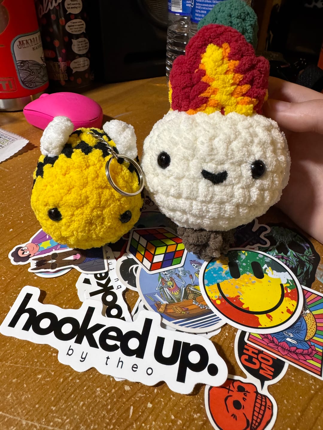 Customer photo review of Vic's Bee Keychain