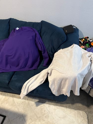 Customer photo review of Wholesale Blank Sweatshirts