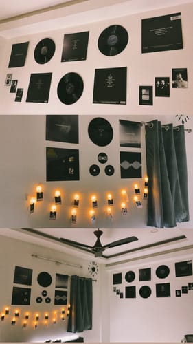 Customer photo review of CUSTOM VINYL RECORDS - WALL DECOR