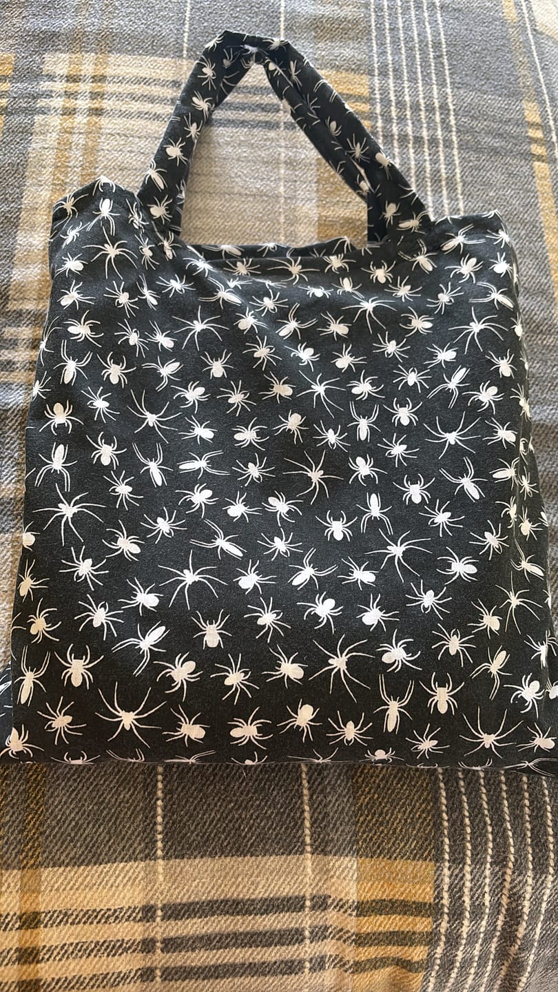 Customer photo review of All Over Spiders Polycotton Fabric