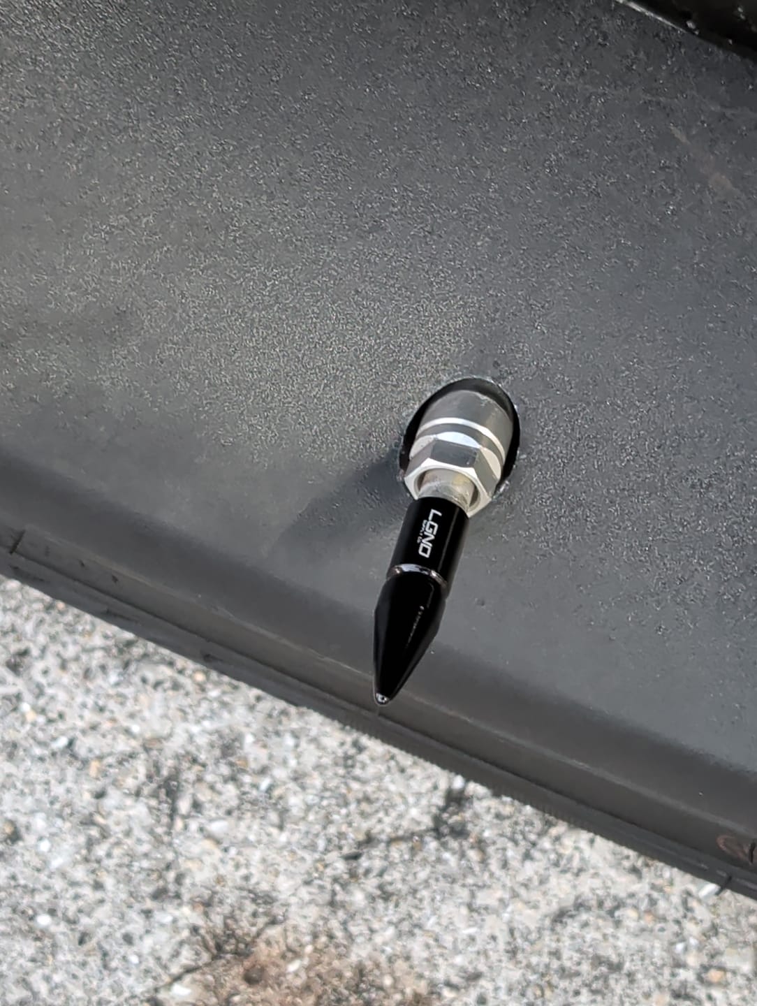Customer photo review of Spiked Valve Stem Caps