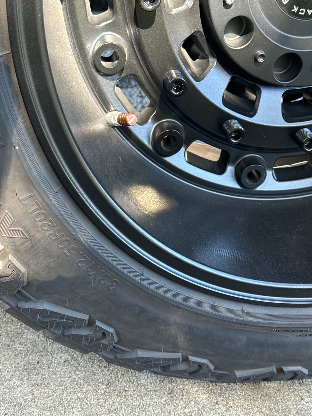 Customer photo review of 80Eighty® Bronze Valve Stem Caps