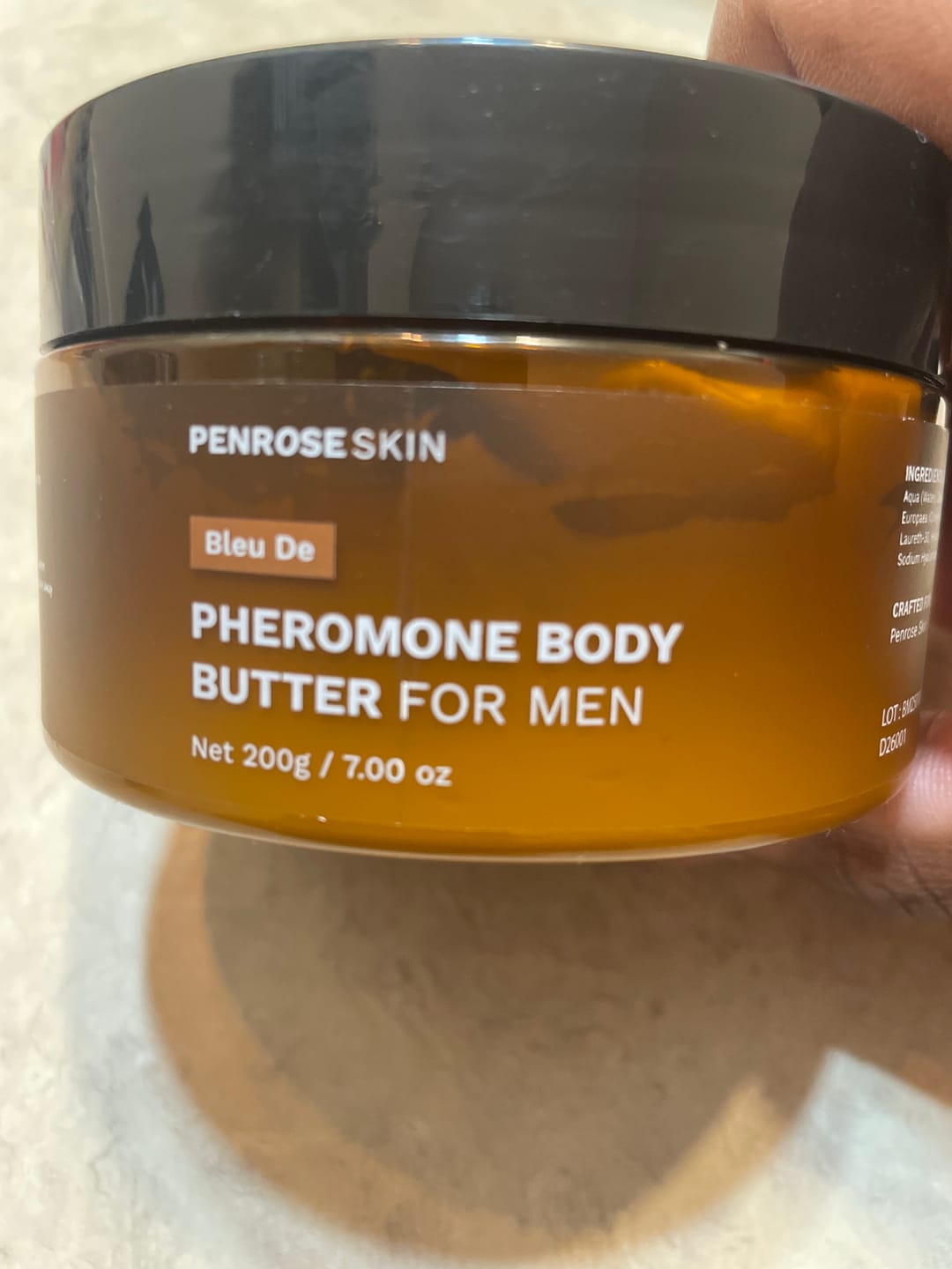 Customer photo review of Pheromone Body Butter For Men
