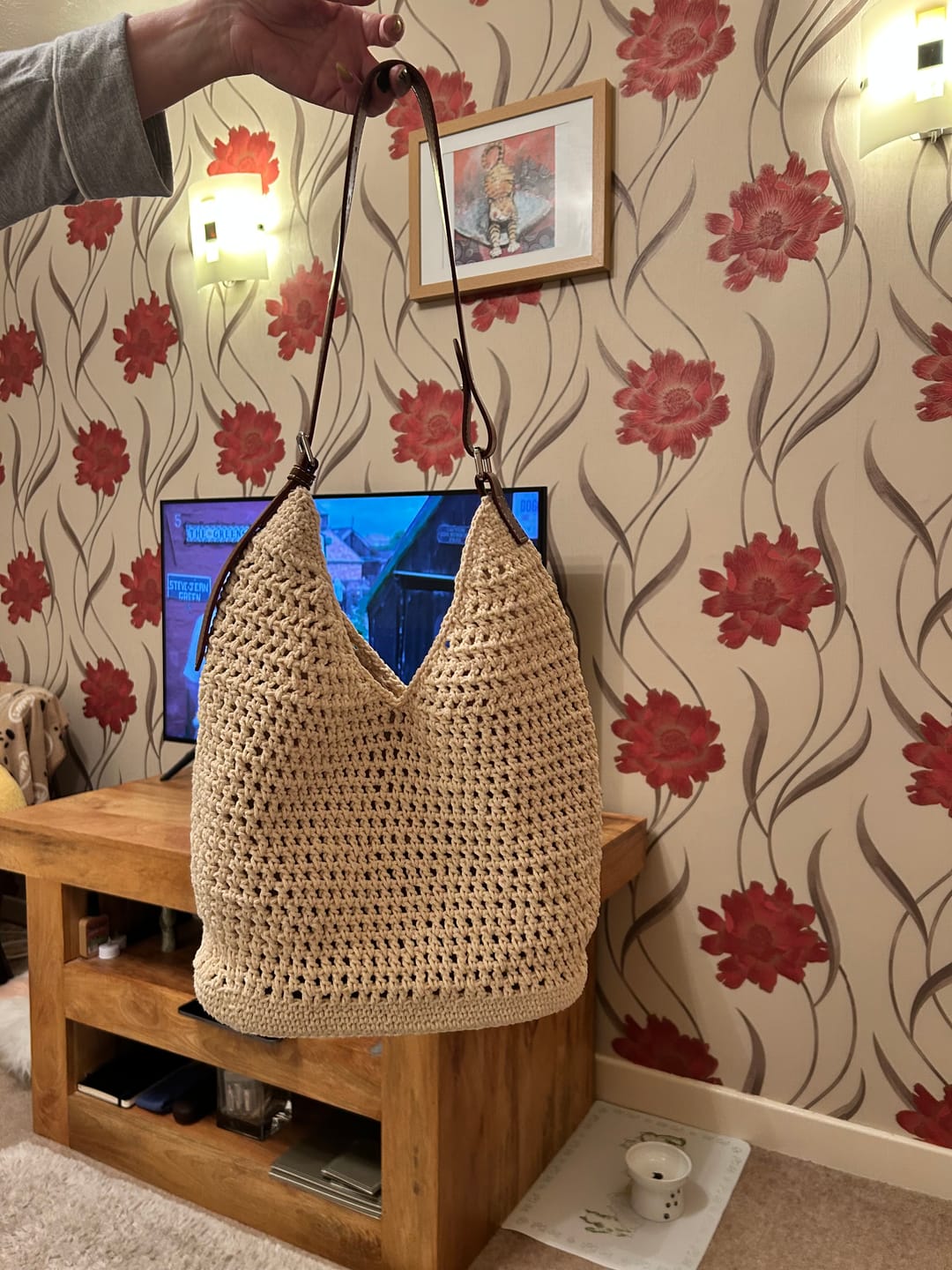 Customer photo review of CrochetPark™ Haven Hobo crochet kit