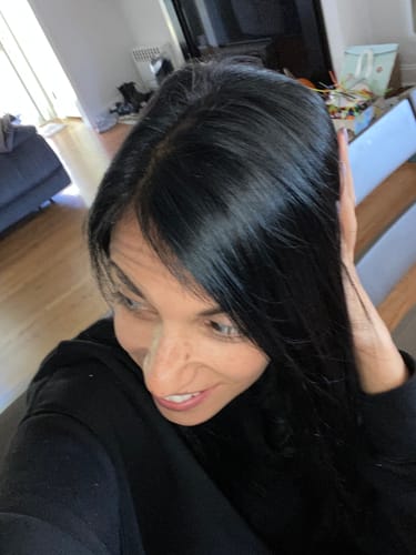 Customer photo review of Instant Dye Shampoo