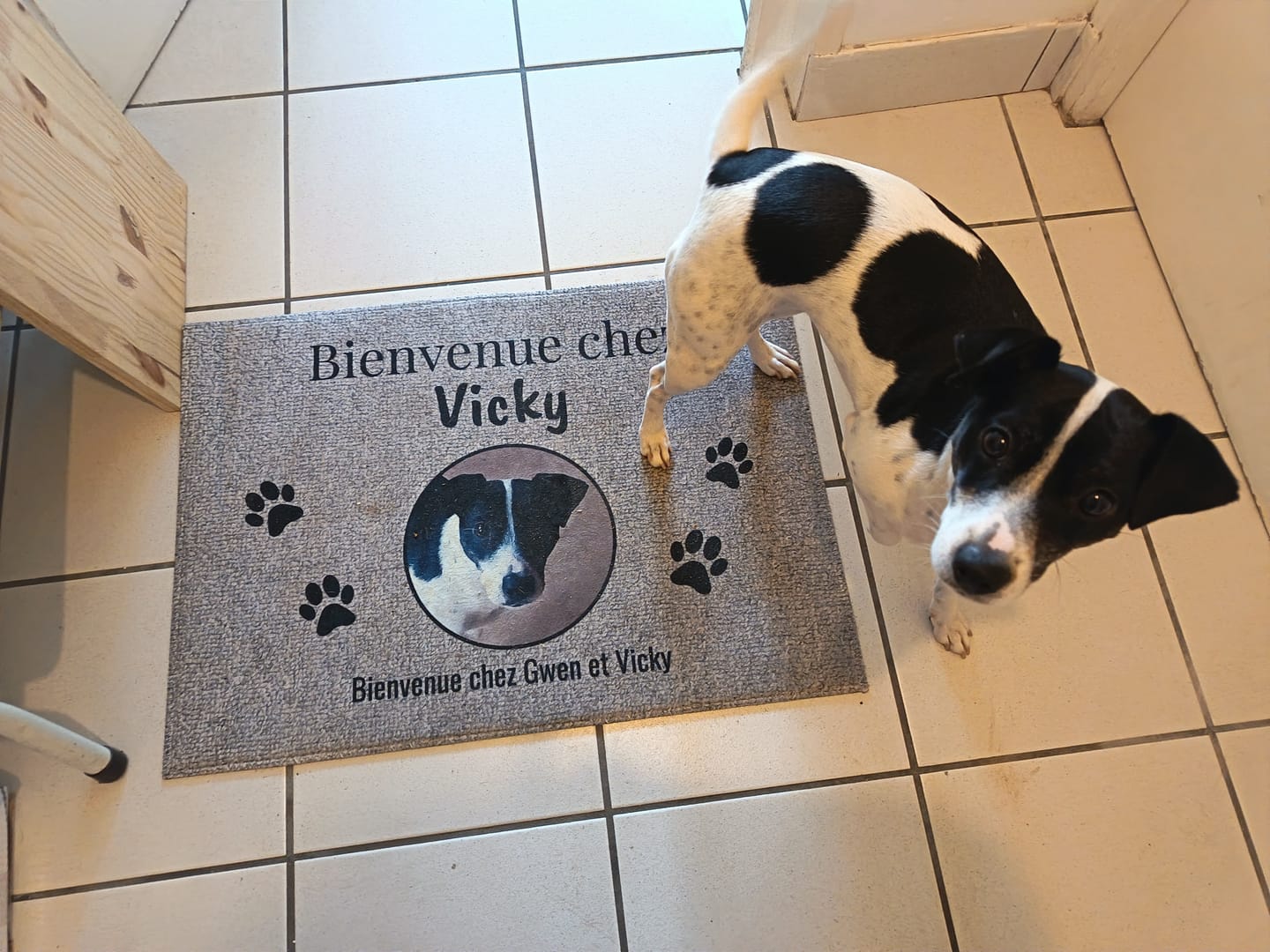 Customer photo review of Photo téléchargée - Paillasson personnalisé