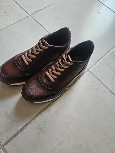 Customer photo review of Tenis de Piel Artesanales Hombre Toronto - Shedrón