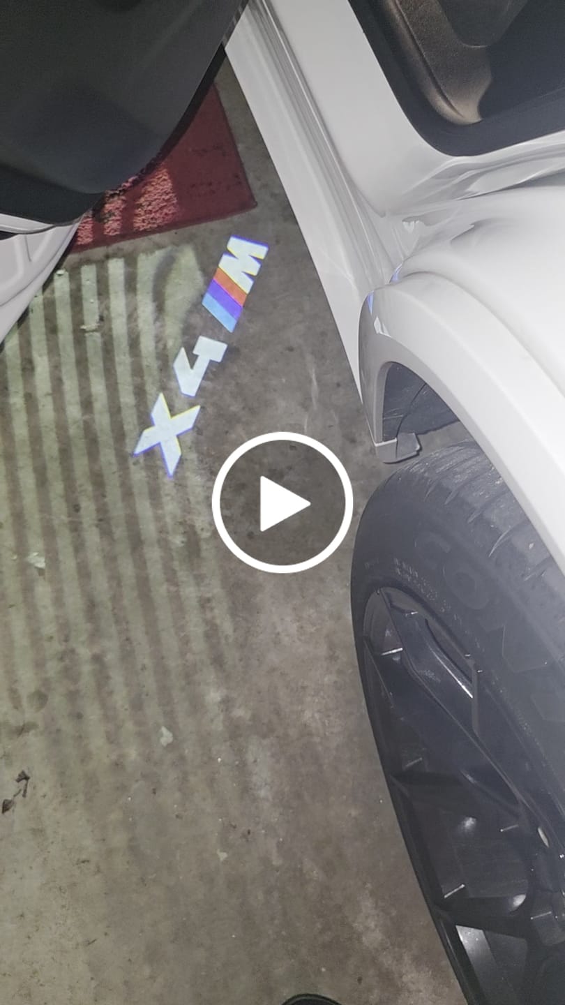 Customer video review of BMW X SERIES DOOR LIGHTS
