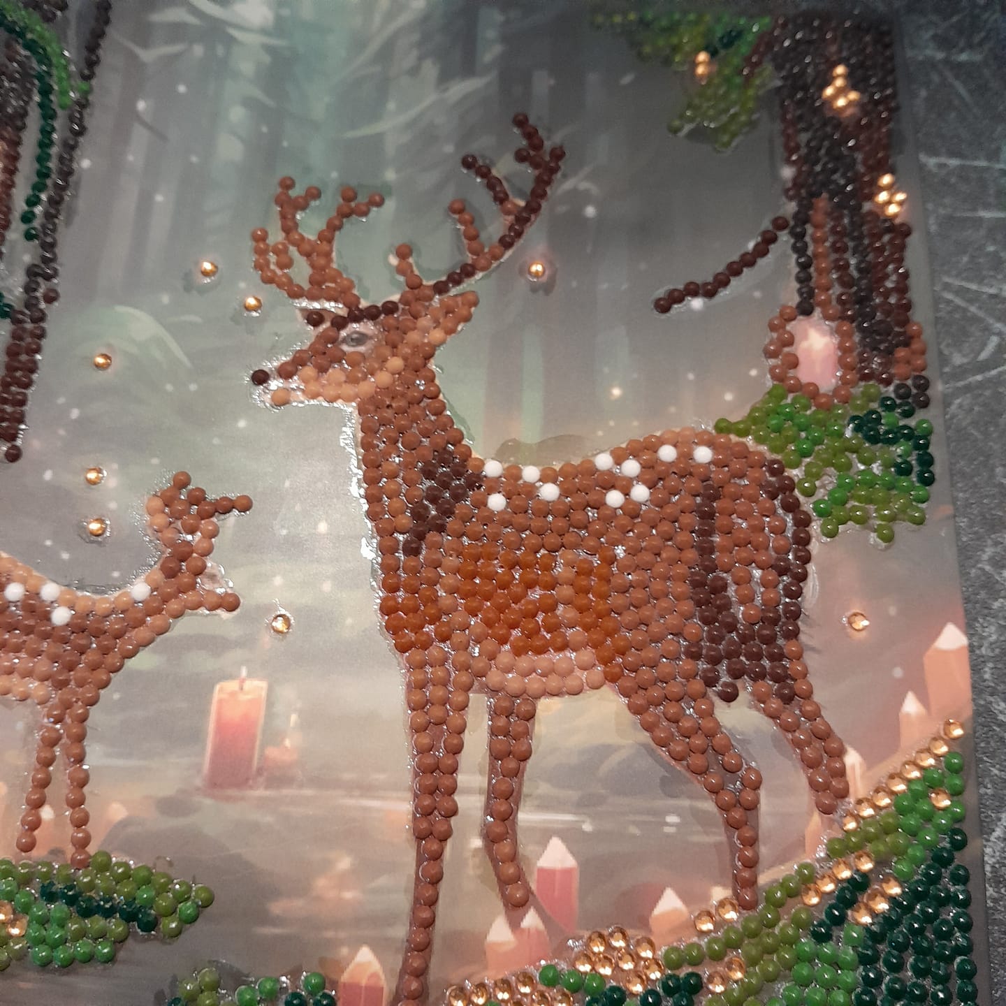Customer photo review of "Enchanted Forest" Crystal Art Card 18x18cm