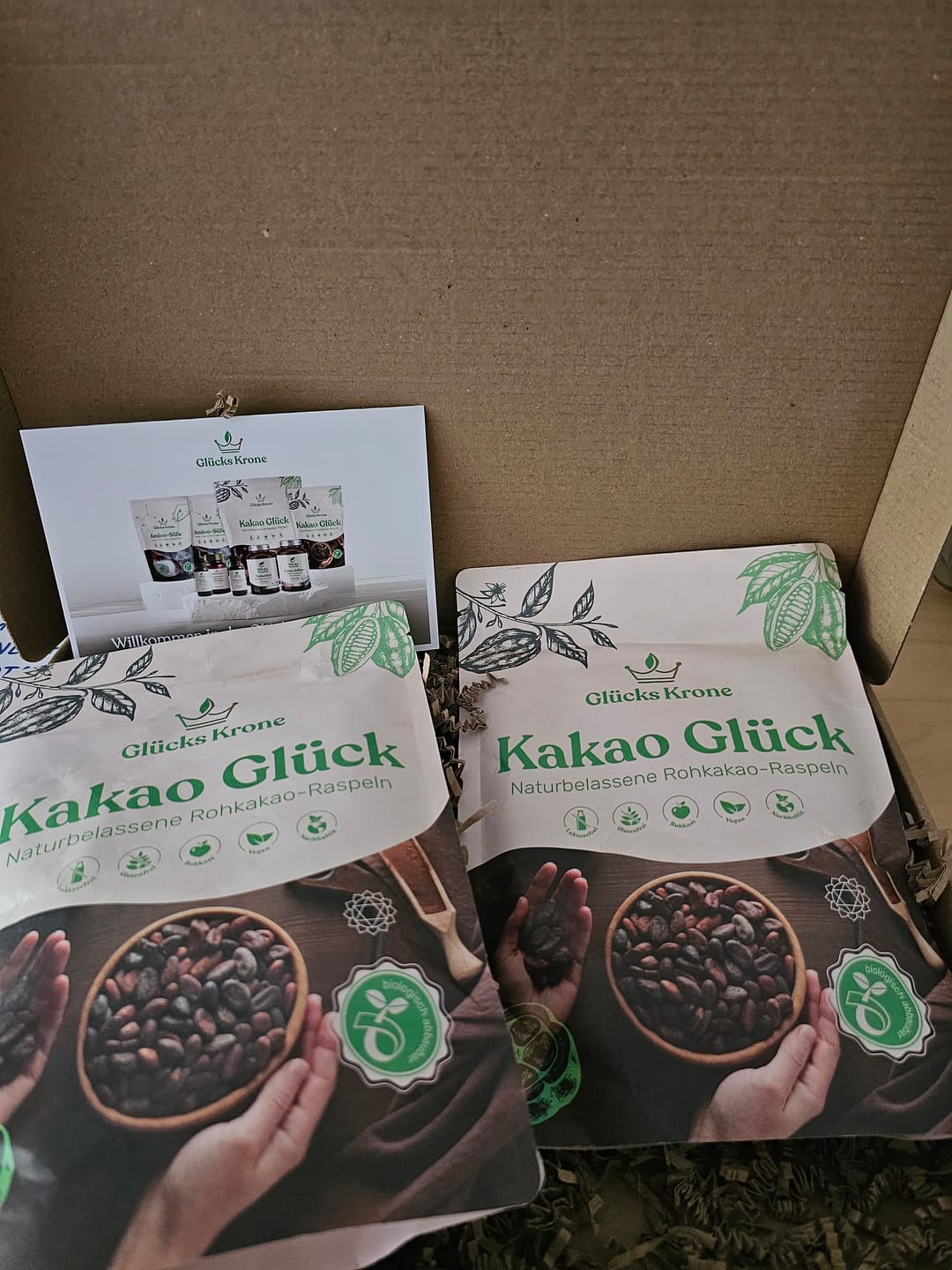 Customer photo review of Bio Kakao Glück (100% Bio Roh Kakao) - 250g