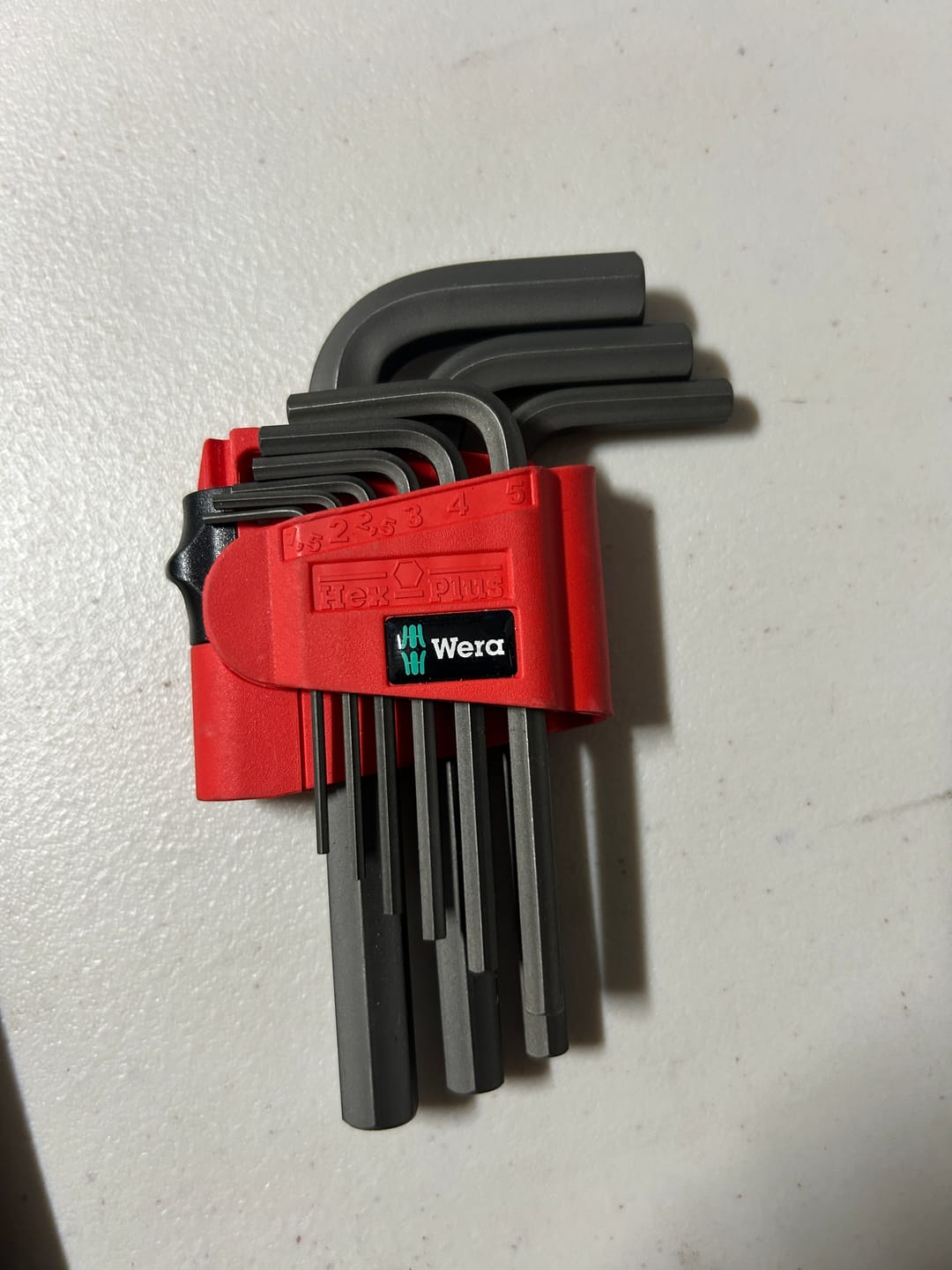 Customer photo review of Wera 950/9 Hex-Plus 7 L-key set, metric, BlackLaser, 9 pieces