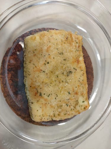 Customer photo review of Ready-to-Fry Greek Saganaki – Crispy Cheese Slices, 6 × 100g (600g)