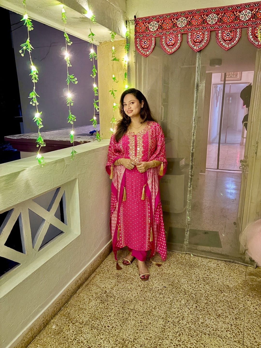 Customer photo review of “Manvi ” - Crepe Kaftaan set