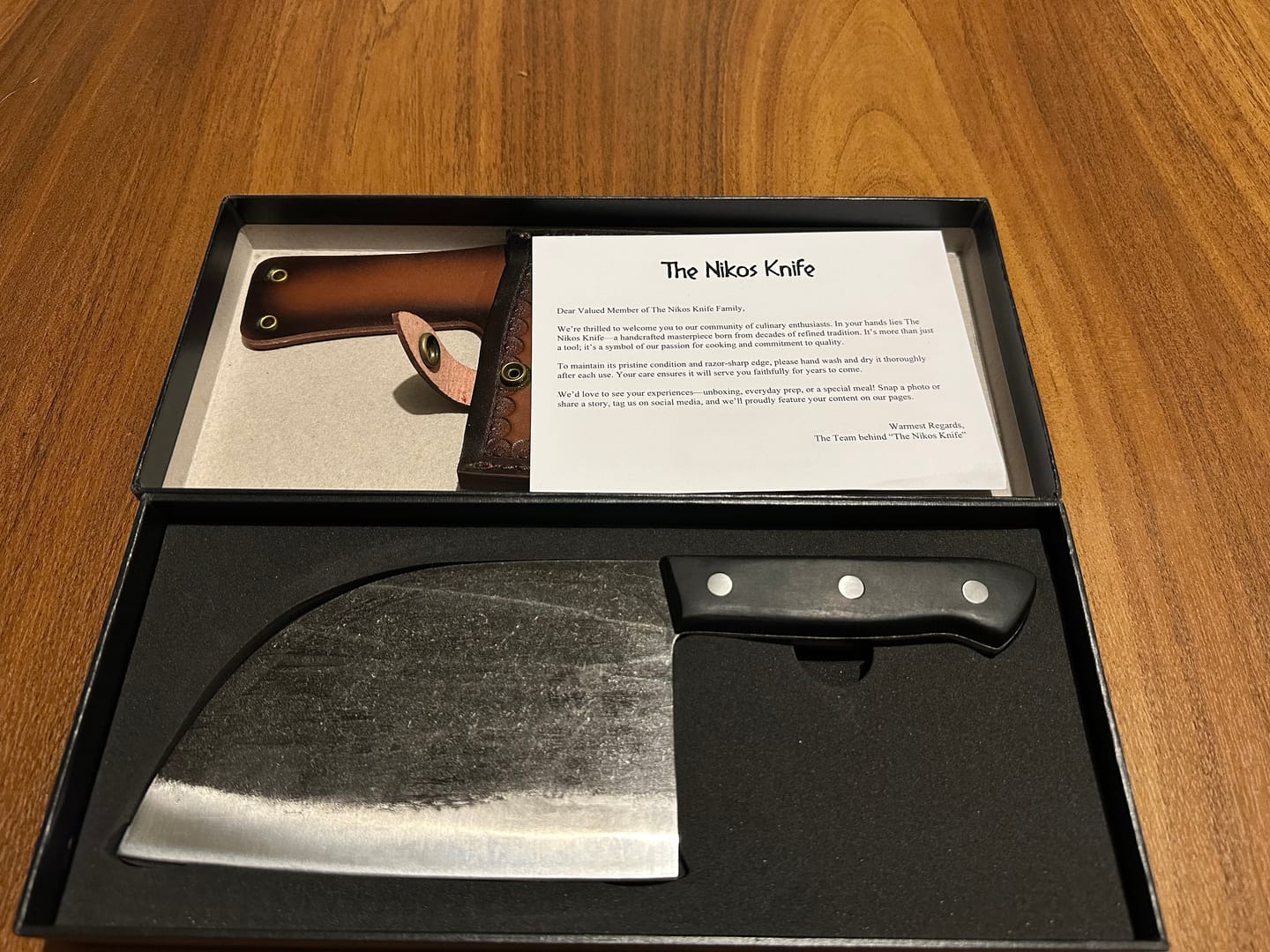 Customer photo review of The Nikos Knife™