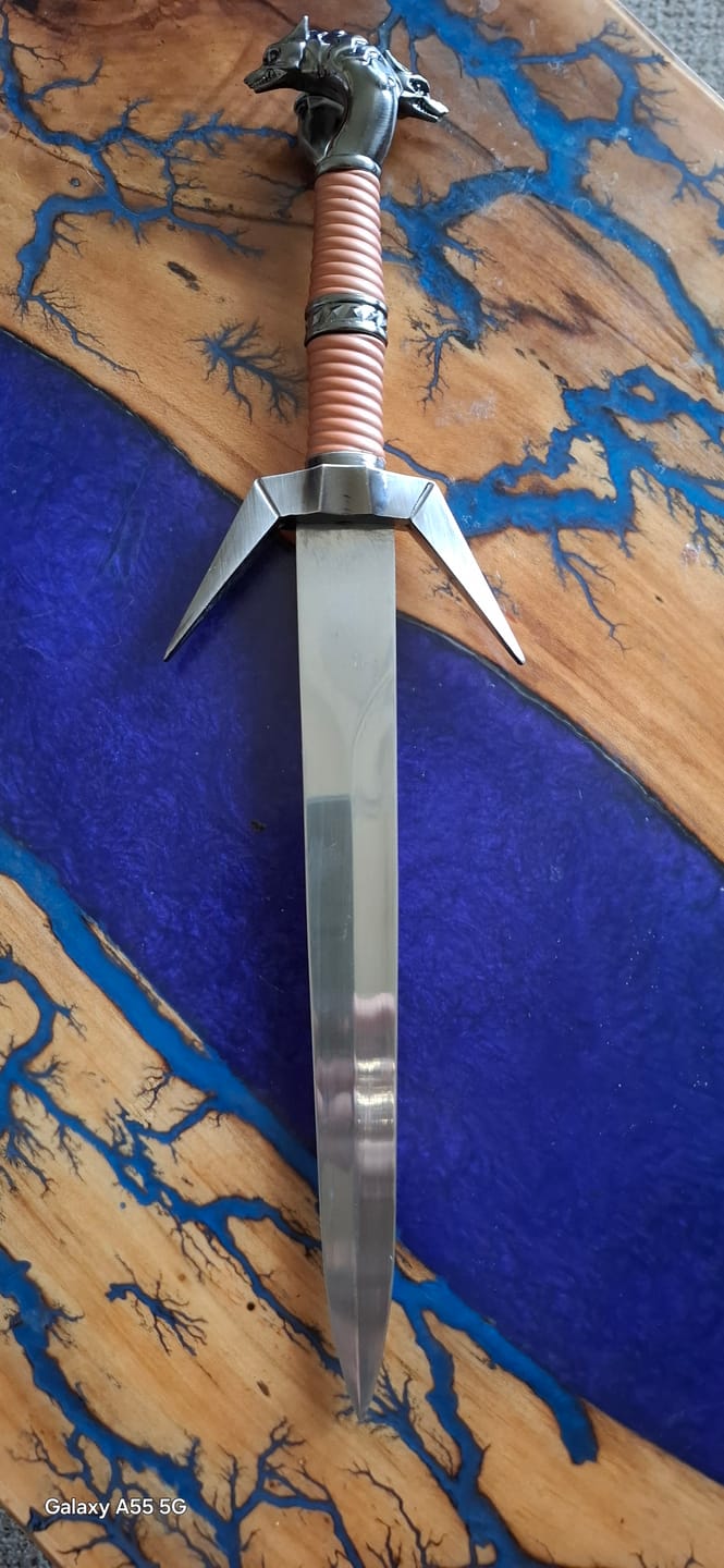 Customer photo review of The Witcher - Wild Hunt Silver Serpent Sword Collectable (40cm)