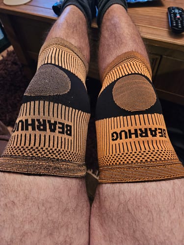 undefined review of Pair of Knee Compression Support Sleeves For Arthritic Pain Relief & Recovery image 1 out of 1