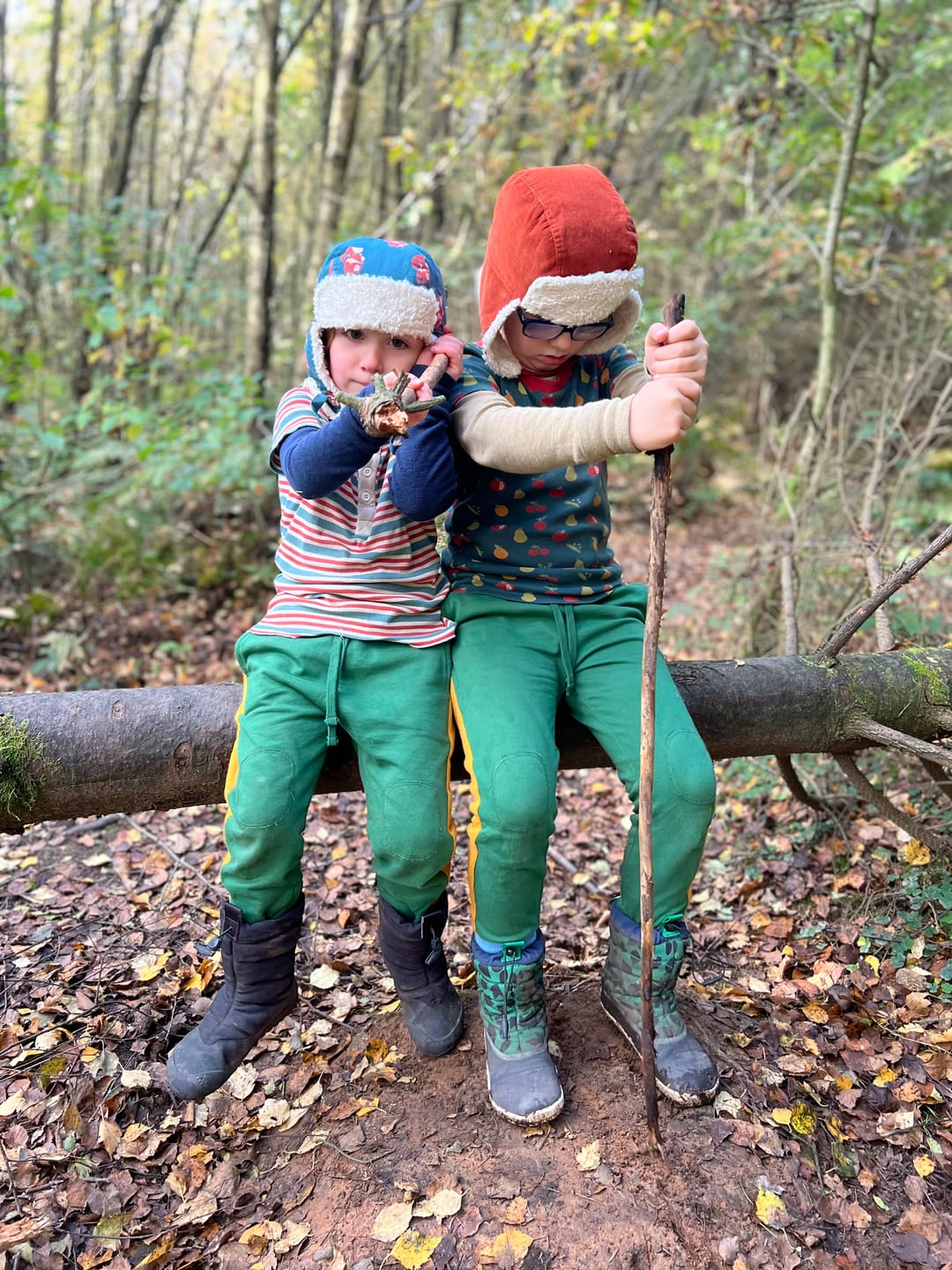 Customer photo review of Olive Knee Patch Cosy Joggers