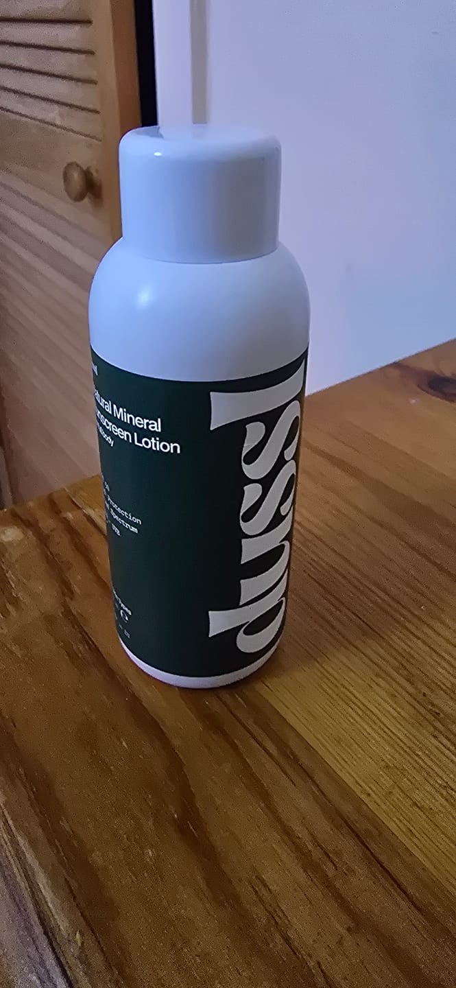 Customer photo review of Natural Mineral Sunscreen Lotion