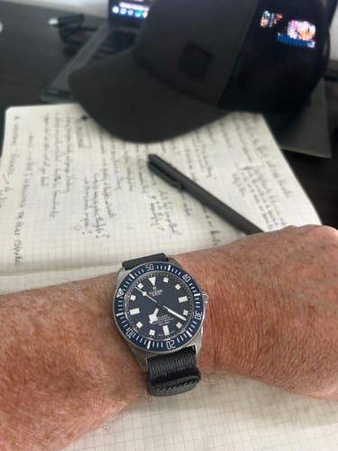 Customer photo review of Glomar Explorer - Hook And Loop Watch Strap