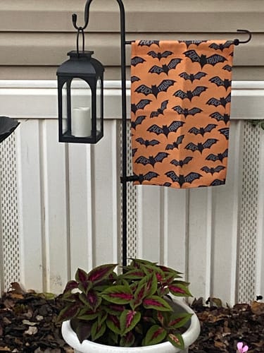 Customer photo review of Subtle F*ck Trump Spooky Bats Garden Flag