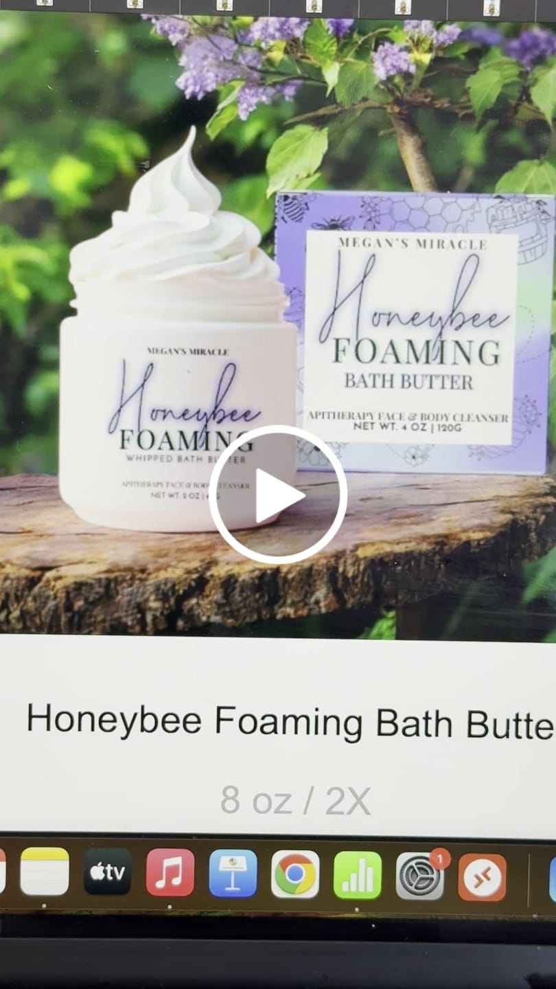 Customer video review of Honeybee Foaming Bath Butter