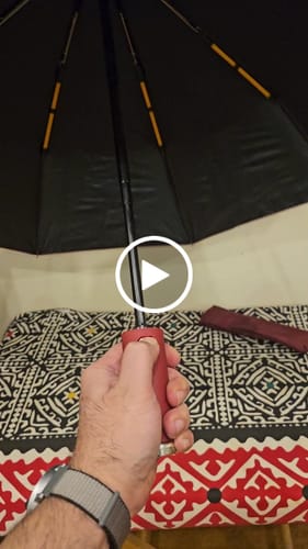 Customer video review of UV Protected Umbrella with Torch - Unbreakable | Windproof | Waterproof