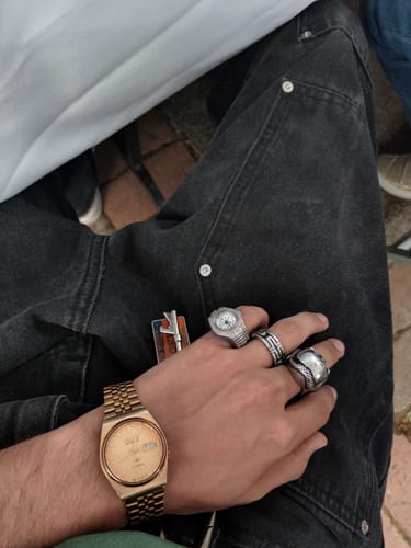 Customer photo review of MILANO RING | SILVER WHITE