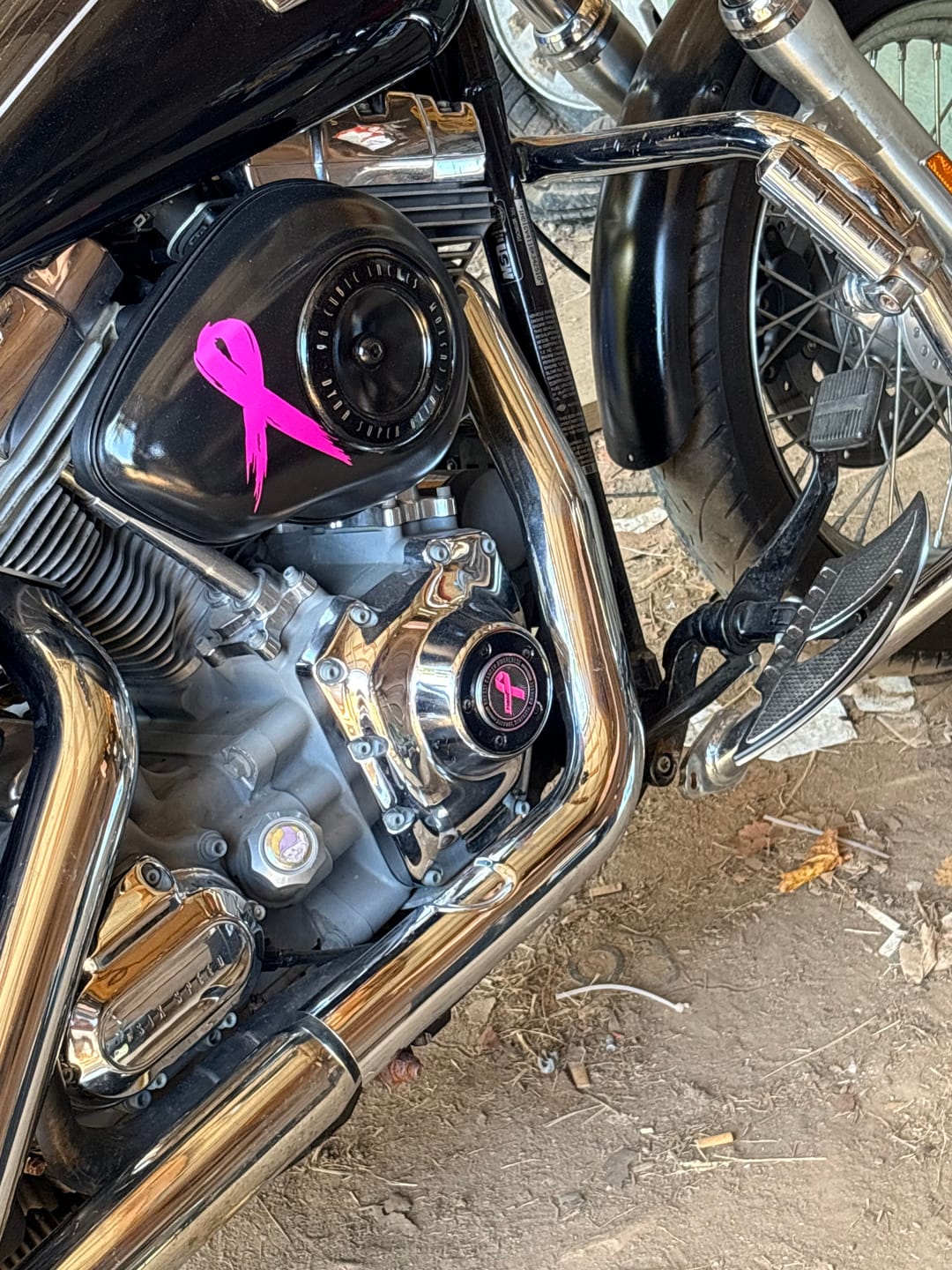 Customer photo review of Breast Cancer Awareness - Challenge Coin