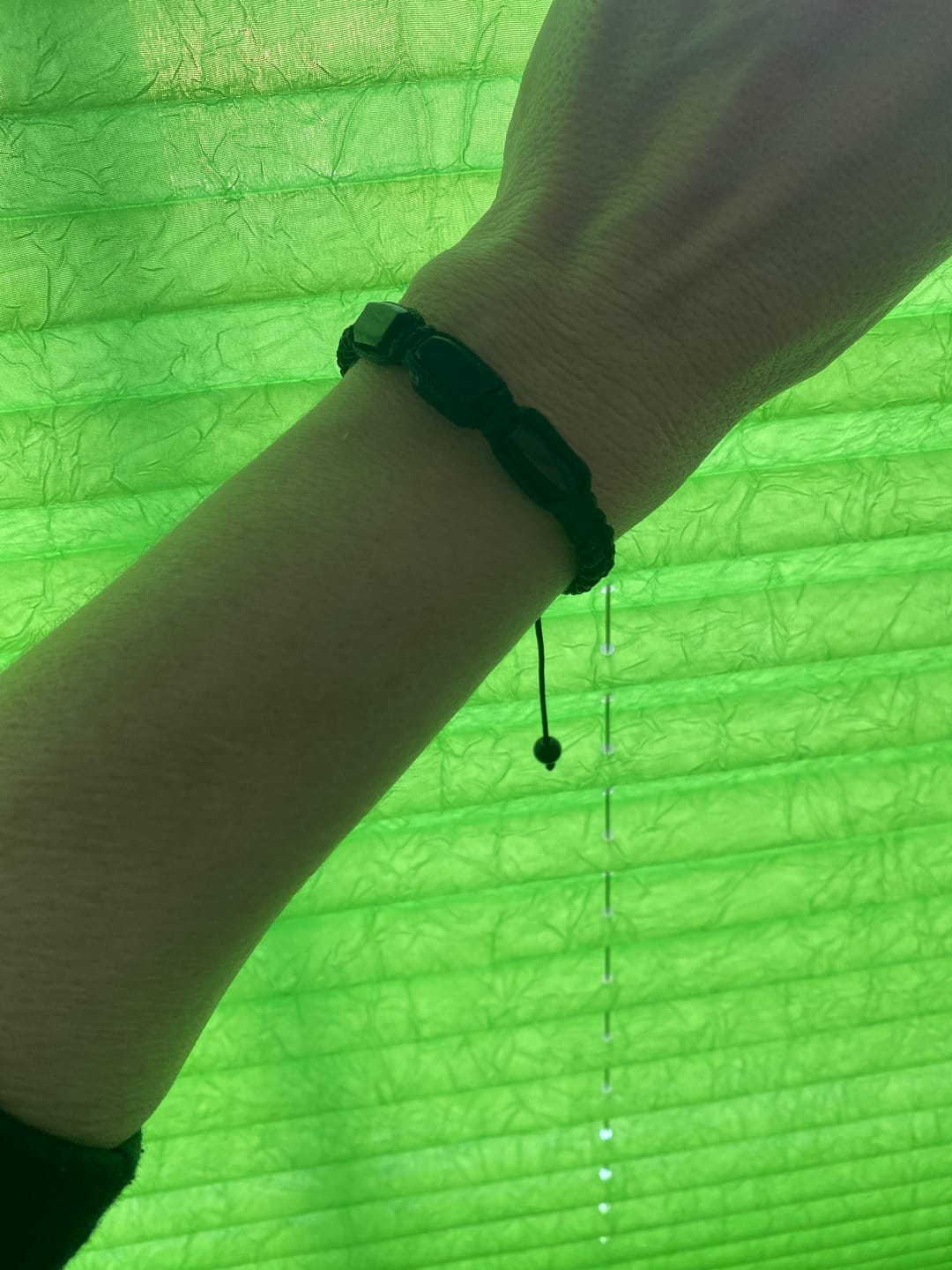 Customer photo review of Turmalin Armband - Unbearbeitet