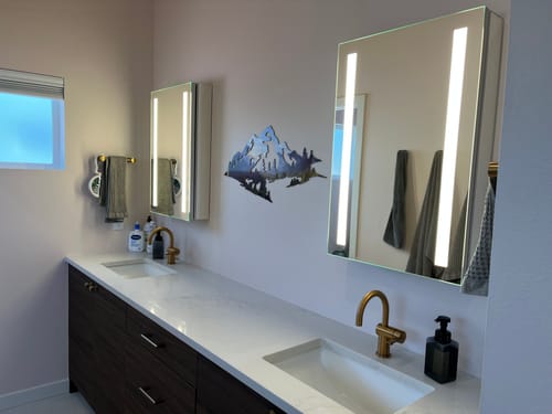 Customer photo review of Yosemite Mountain Range View - Metal Wall Art