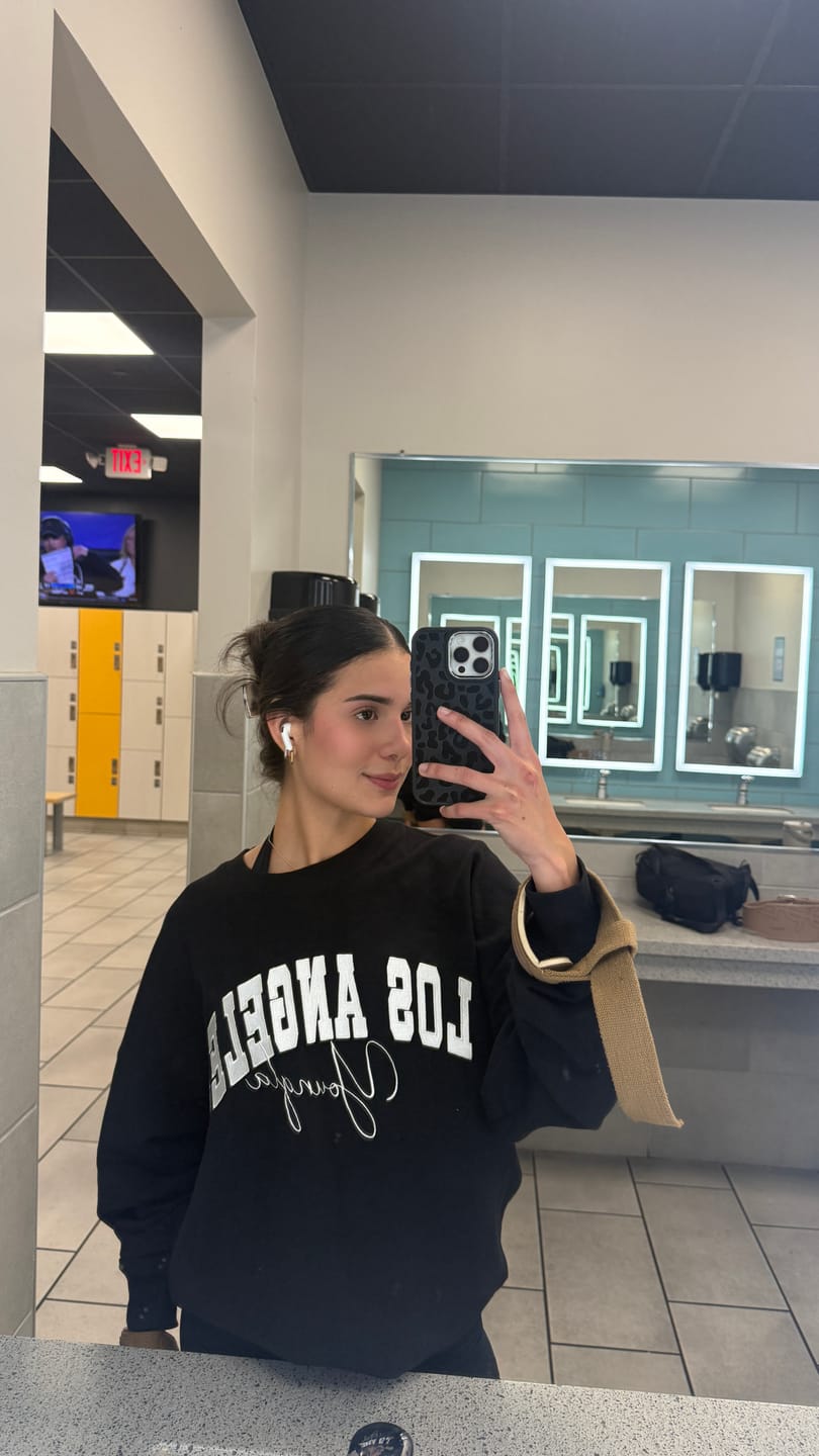 Customer photo review of W563 Varsity Crewneck