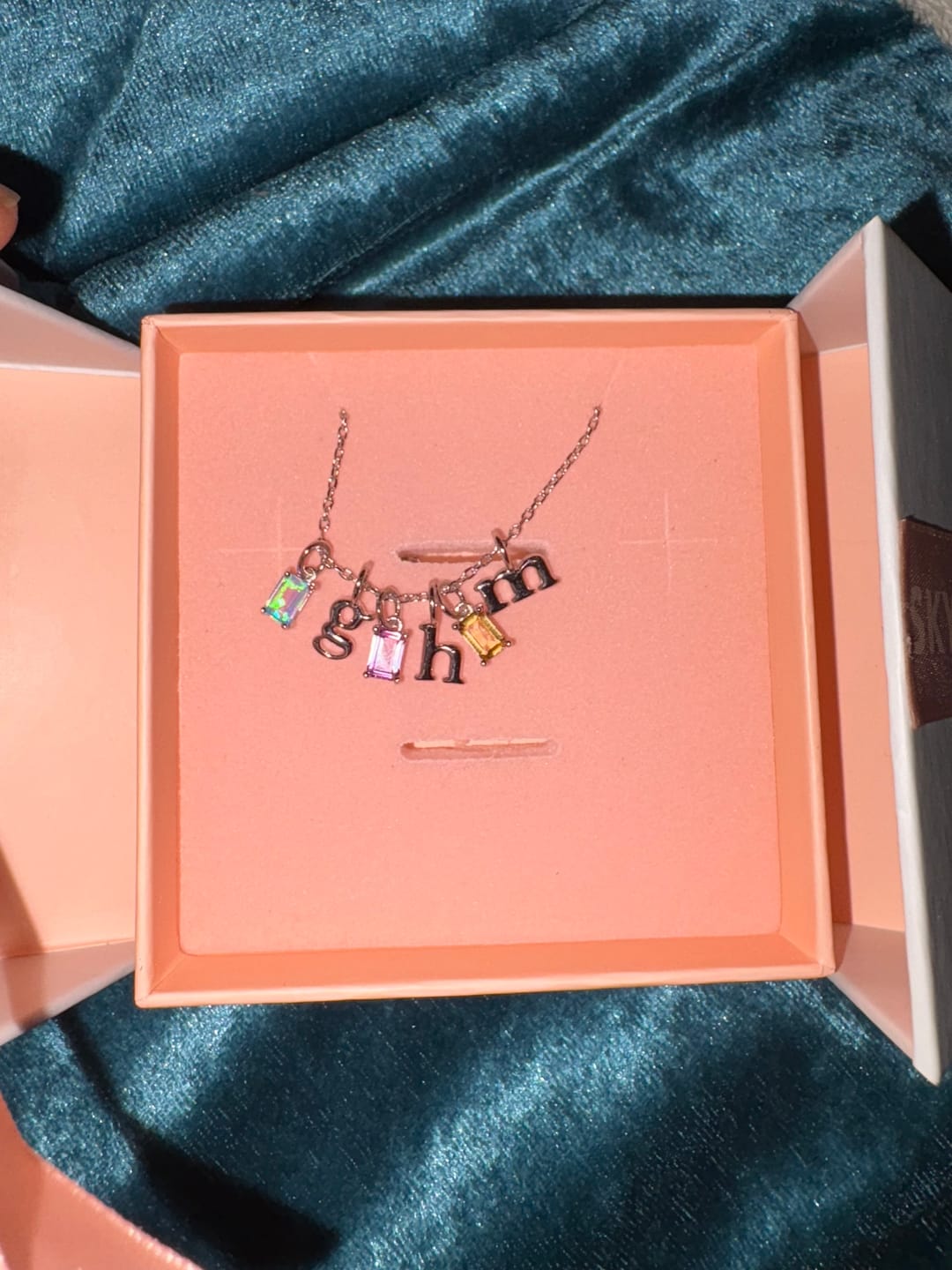 Customer photo review of Birthstone Silver Charms