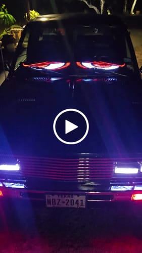 Customer video review of LED Windshield Eyes - Transform Your Truck Into a Beast