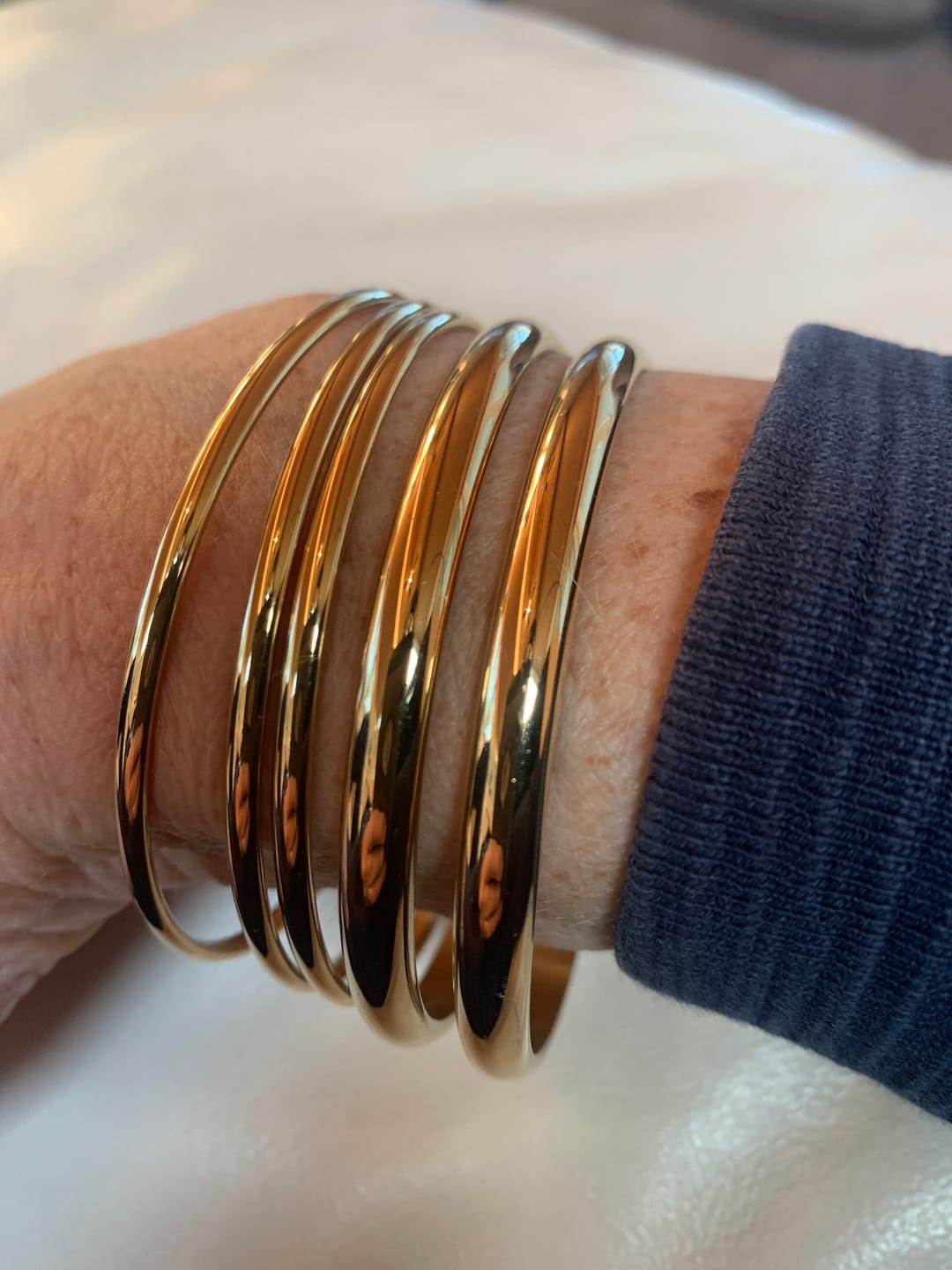 Customer photo review of Classic Gold Bangle