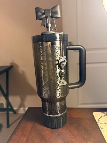 Customer photo review of Gothic Elegance Charm - Tumbler Handle Charm